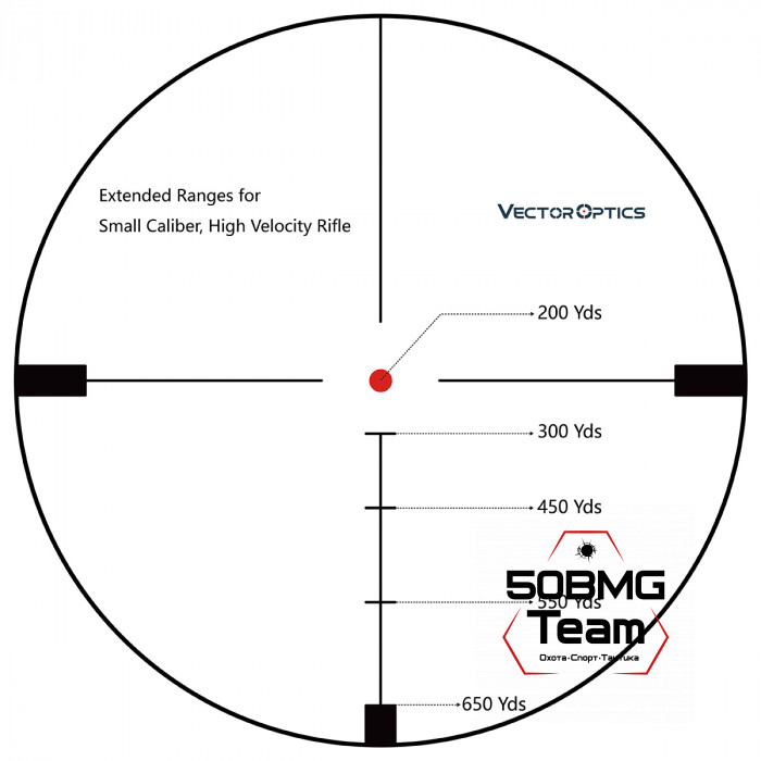 Оптический прицел Vector Optics Hugo 4-16x44 SFP GT кольца 25,4мм 