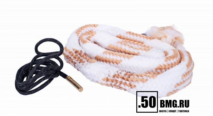 Гибкая змейка CleaningCord от ShotTime, кал.16, с бронз.ершом, материал-капрон, шнур 65см. с протяжкой