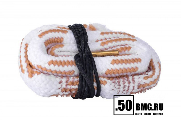 Гибкая змейка CleaningCord от ShotTime, кал.16, с бронз.ершом, материал-капрон, шнур 65см. с протяжкой