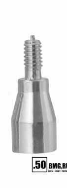 Переходник ЧИСТОGUN-дюраль, папа/мама, резьба дюйм M5 на М7 к шомп. Stil Crin, Mega Line, Nimar, под ёрши/насадки РФ/СССР