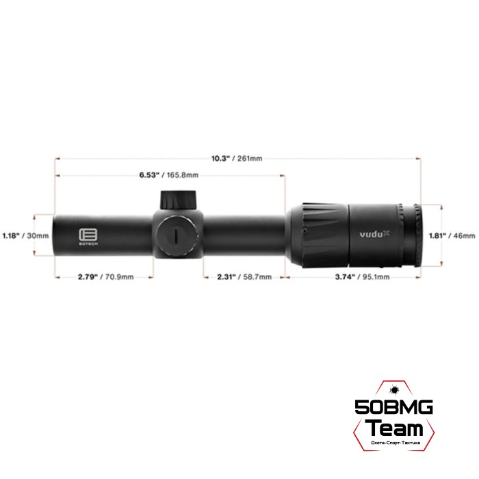 Оптический прицел EOTech Vudu 1-6x24 SFP 
