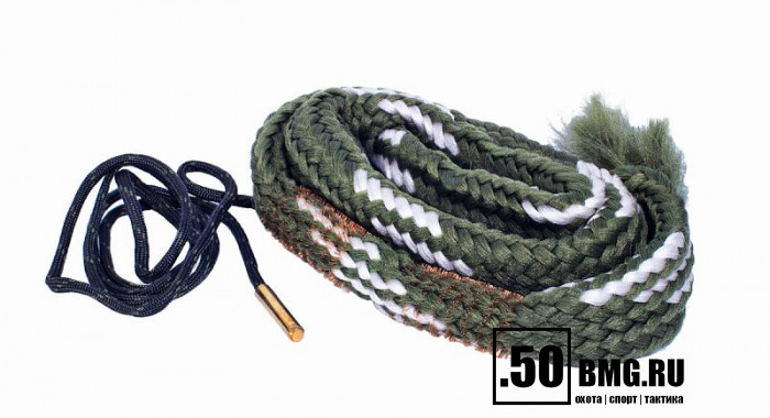 Гибкая змейка CleaningCord от ShotTime, кал.20, с бронз.ершом, материал-капрон, шнур 65см. с протяжкой