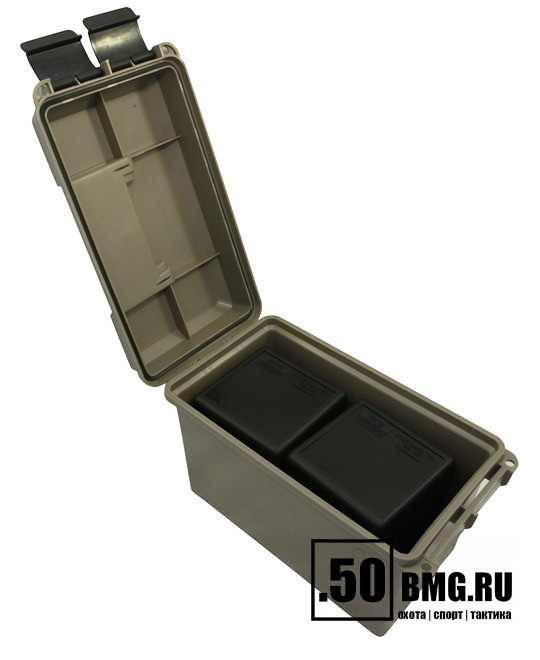 Коробка MTM в комплекте с 4-мя кейсами для 400 патронов .219-.410 кал. (ACC308)