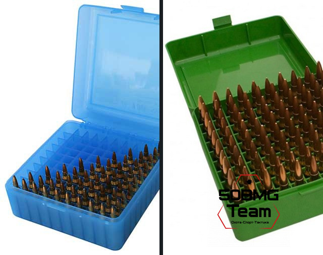 Коробка MTM в комплекте с 4-мя кейсами для 400 патронов .219-.410 кал. (ACC308)