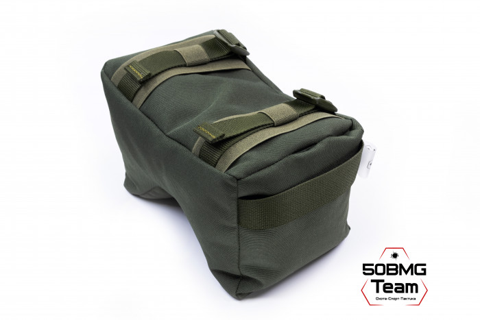Баррикадный мешок Х-бэг 50BMG Team с возможностью крепления на оружие без использования платформы (Olive Green)