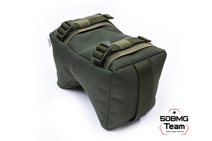 Баррикадный мешок Х-бэг 50BMG Team с возможностью крепления на оружие без использования платформы (Olive Green)