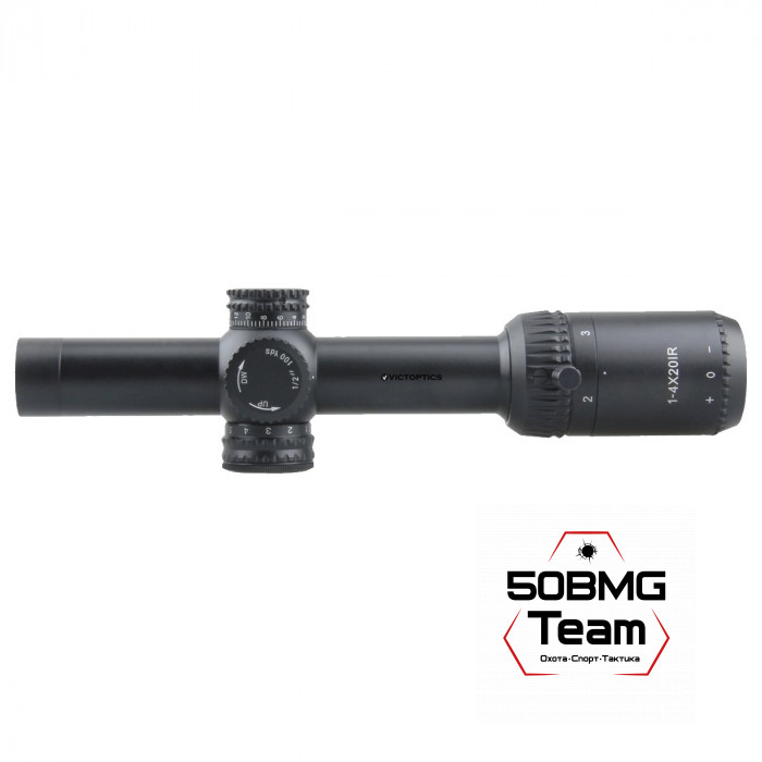 Оптический прицел Vector Optics VictOptics X4 1-4x20IR SFP кольца 25,4мм