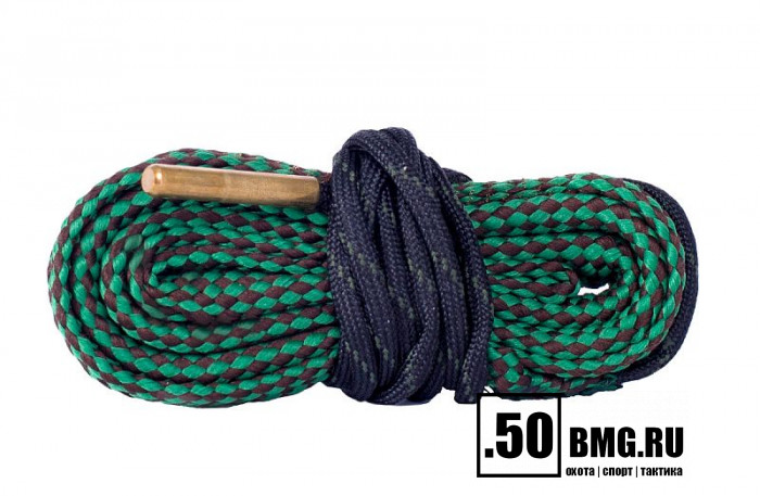 Гибкая змейка CleaningCord от ShotTime, кал.5,6мм, с бронз.ершом, материал-капрон, шнур 76см. с протяжкой