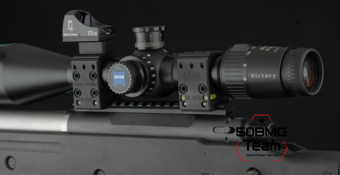 Тактические кольца Spuhr SR-3000, 30 мм на Weaver, Picatinny (H-25,4 мм)