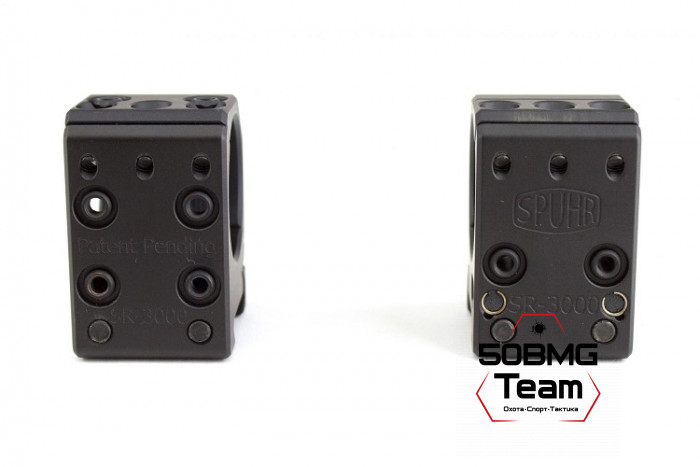 Тактические кольца Spuhr SR-3000, 30 мм на Weaver, Picatinny (H-25,4 мм)