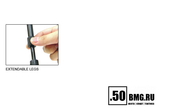 Сошки Leapers UTG на ствол, регулируемые 23-28 см (TL-BP08S)