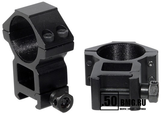 Кольца Leapers UTG AccuShot 30 мм на Weaver, высокие (RGWM-30H4)