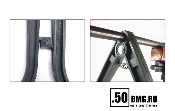 Сошки Leapers UTG нерегулируемые для установки на ствол оружия (TL-BP70)