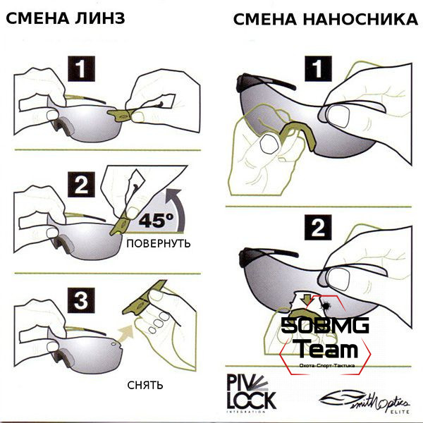 Баллистические очки Smith Optics Pivlock Echo Max (PMEPCGYIGBK)