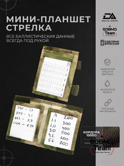 Минипланшет стрелка Delta Arms (Moss)