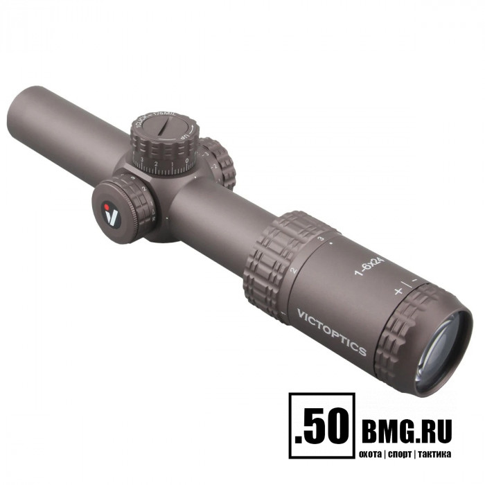 Оптический прицел Vector Optics VictOptics S6 1-6x24 SFP Coyote FDE кольца 30мм