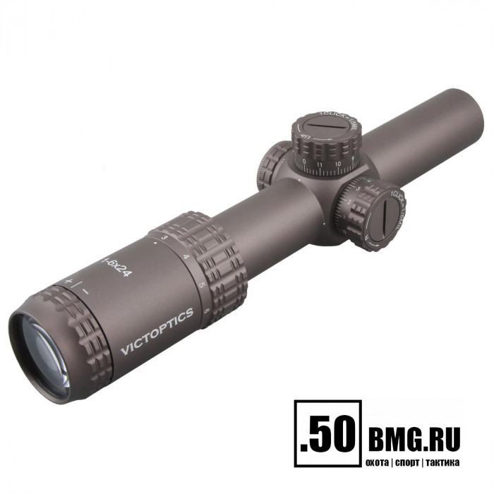 Оптический прицел Vector Optics VictOptics S6 1-6x24 SFP Coyote FDE кольца 30мм
