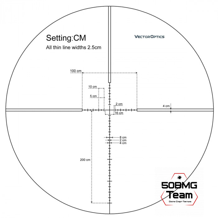 Оптический прицел Vector Optics Veyron 4-16x44 FFP кольца 30мм (для пневматики)