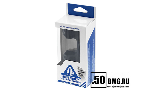 AIR11834 Небыстросъемный кронштейн Leapers UTG ACCU-SYNC кольца 26мм на Weaver L=100мм KR=34мм ВН=18мм