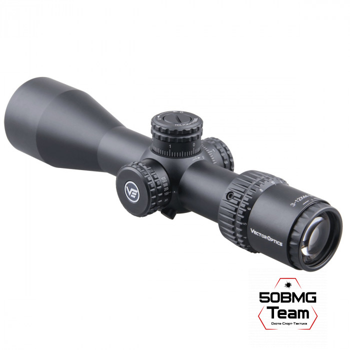 Оптический прицел Vector Optics Veyron 3-12x44 SFP кольца 30мм (для пневматики)