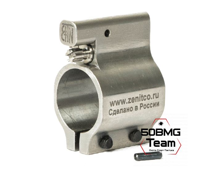 Регулируемый газовый блок Зенит (Zenitco) РГБ-1 титан 0,750" для AR-15 система DI
