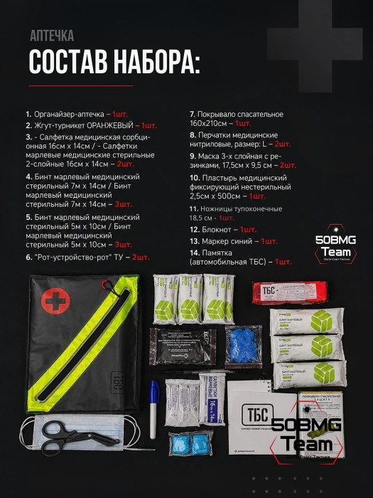 Общеобразовательная аптечка ТБС согласно приказу № 261н – ГОСТ