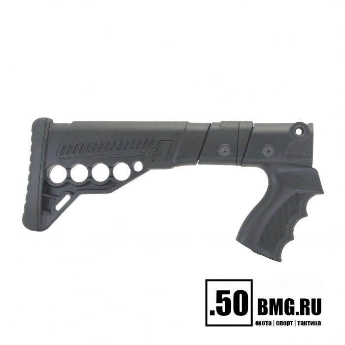 Телескопический складной приклад DLG Tactical на МР-153, МР-133 с патронташем (DLG9004)