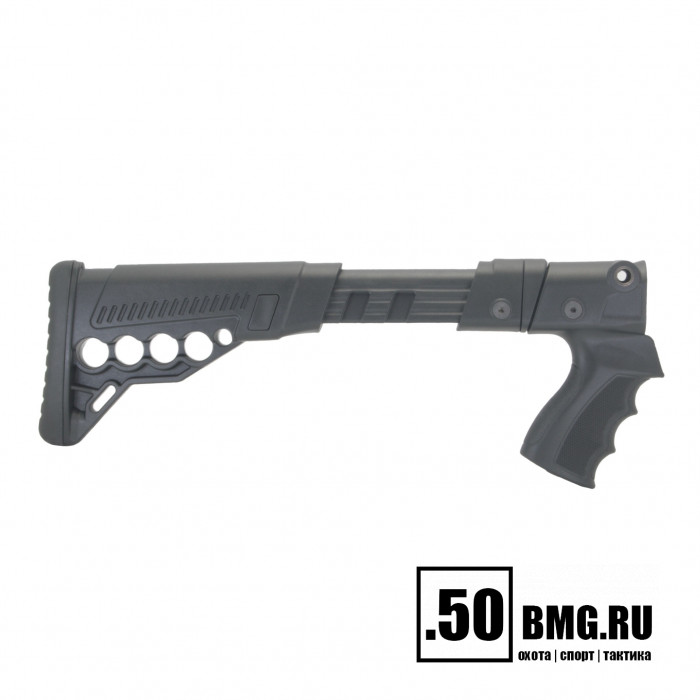 Телескопический складной приклад DLG Tactical на МР-153, МР-133 с патронташем (DLG9004)