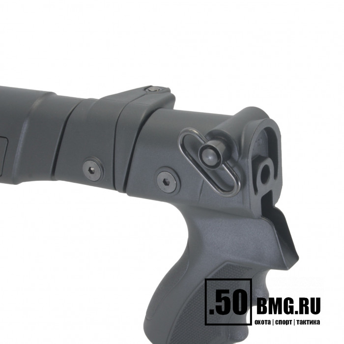 Телескопический складной приклад DLG Tactical на МР-153, МР-133 с патронташем (DLG9004)