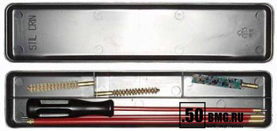 Набор для чистки NIMAR коробка, калибр 7 мм, шомпол металлический в оплётке (210.1007)