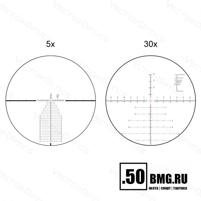 Оптический прицел Vector Optics Continental 5-30x56 FFP кольца 34 мм