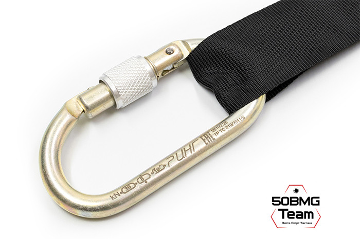 Эвакуационная стропа ТБС со стальным карабином (7 метров) 