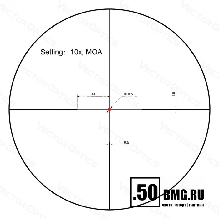 Оптический прицел Vector Optics Constantine 1-10x24 SFP Fiber кольца 30мм