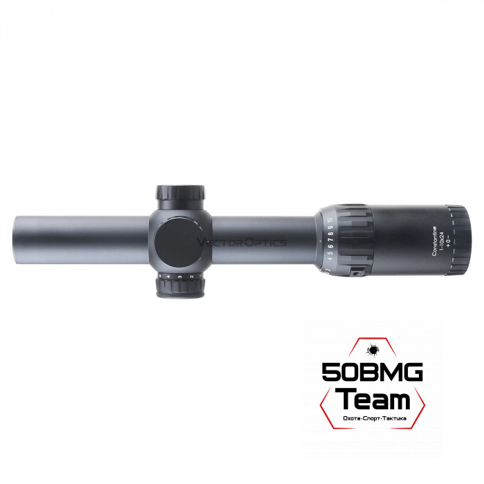 Оптический прицел Vector Optics Constantine 1-10x24 SFP Fiber кольца 30мм