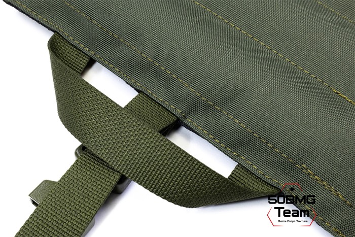 Коврик под сошки 50BMG Team 52×25×2см, 1100гр (Olive Green)