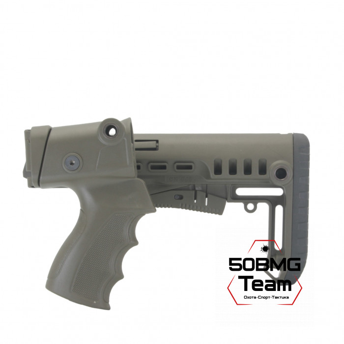 Телескопический складной приклад DLG Tactical на МР-153, МР-133 компактный (DLG9008)