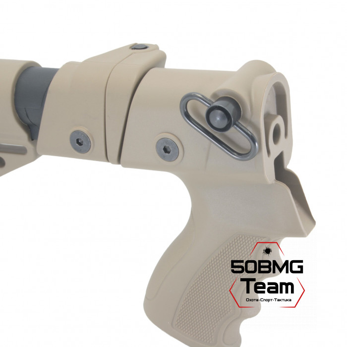 Телескопический складной приклад DLG Tactical на МР-153, МР-133 компактный (DLG9008)