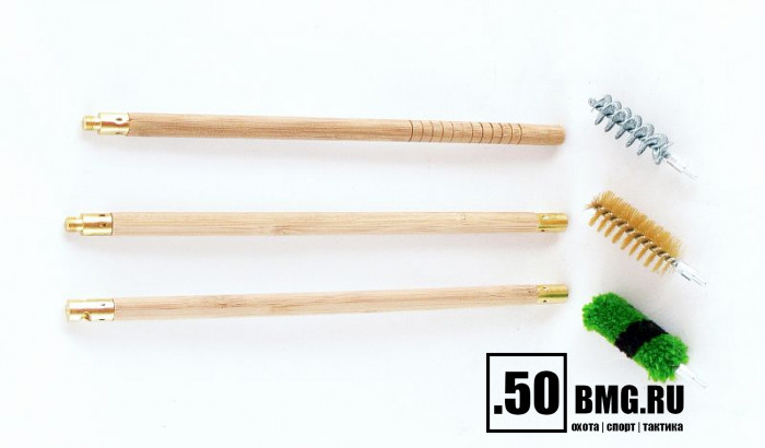 Набор для чистки ShotTime кал.16, для гладк.оружия, деревянный шомпол + 3 ерша