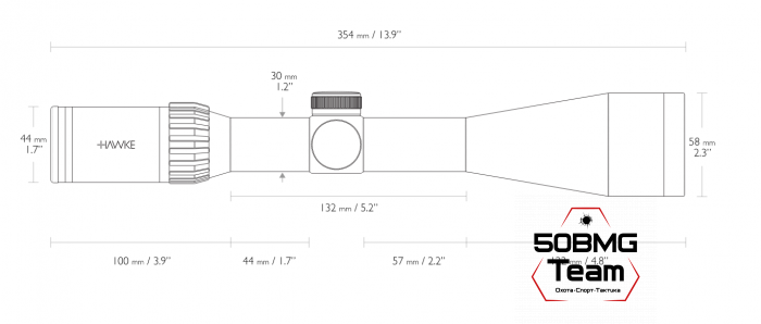 Оптический прицел Hawke Frontier 30 SF 5-30x50 IR