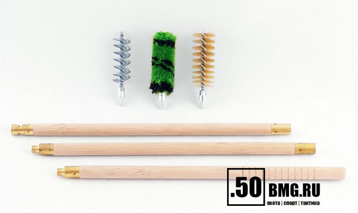 Набор для чистки ShotTime кал.16, для гладк.оружия, деревянный шомпол + 3 ерша, пластиковый пенал