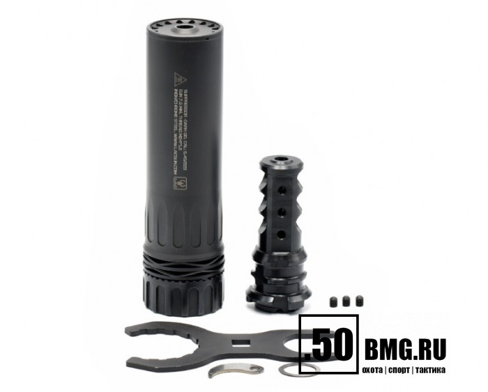 Быстросъемный газоразгруженный ДТК закрытого типа LAC на АК-74/Сайга-МК, кал. 5,45/.223, резьба 24*1.5 (LAC0227) 