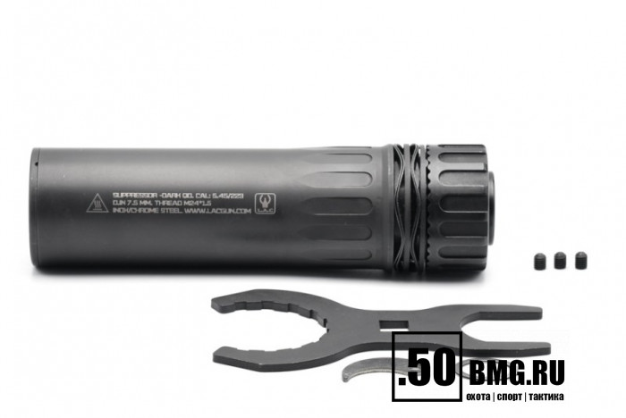 Быстросъемный газоразгруженный ДТК закрытого типа LAC на АК-74/Сайга-МК, кал. 5,45/.223, резьба 24*1.5 (LAC0227) 