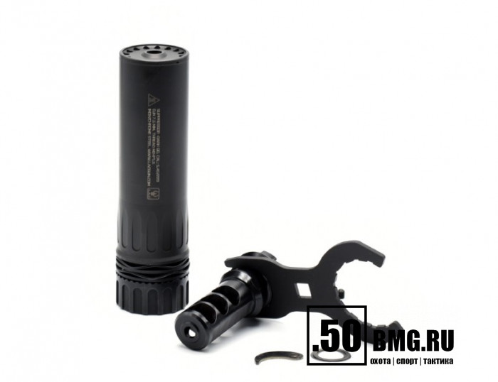 Быстросъемный газоразгруженный ДТК закрытого типа LAC на АК-74/Сайга-МК, кал. 5,45/.223, резьба 24*1.5 (LAC0227) 