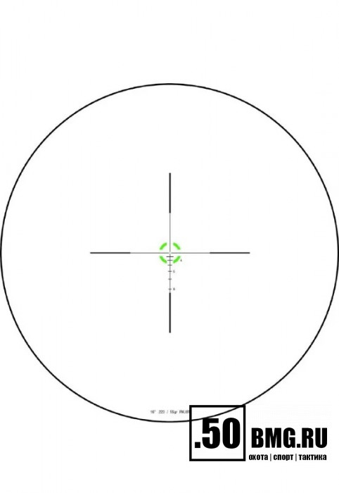 Оптический прицел Trijicon Credo 1-6x24 SFP, сетка Green BDC Segmented Circle