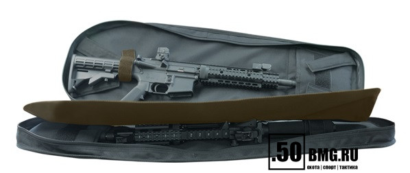 Чехол-рюкзак Leapers UTG на одно плечо, 86x35,5 см, цвет серый металлик/черный