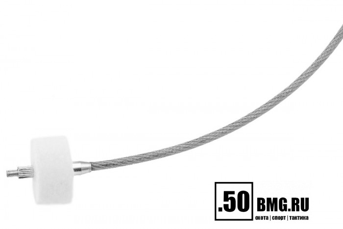 Шомпол гибкий ЧИСТОGUN универсальный., от .22 до 12, адаптер-иголка с гайкой, дюраль, длина 100 см