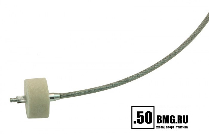 Шомпол гибкий ЧИСТОGUN универсальный., от .22 до 12, адаптер-иголка с гайкой, дюраль, длина 100 см