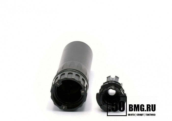 Быстросъемный газоразгруженный ДТК закрытого типа LAC на АК-74/Сайга-МК, кал. 7,62/.30, резьба 24*1.5  (LAC0229)