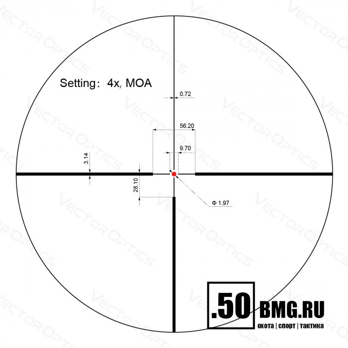 Оптический прицел Vector Optics Continental Hunting X8 1-8x24 SFP ED кольца 30мм