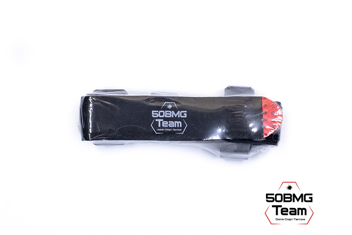 Жгут 50BMG Team х ТБС кровоостанавливающий типа турникет-закрутка, с двухщелевой пряжкой, 4х95см (Black) 